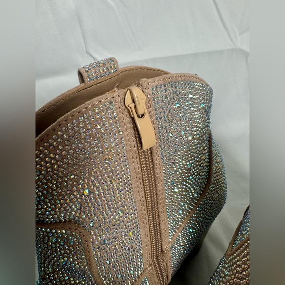 Torrid Taupe Embellished Western Bootie - Picture 5 of 8